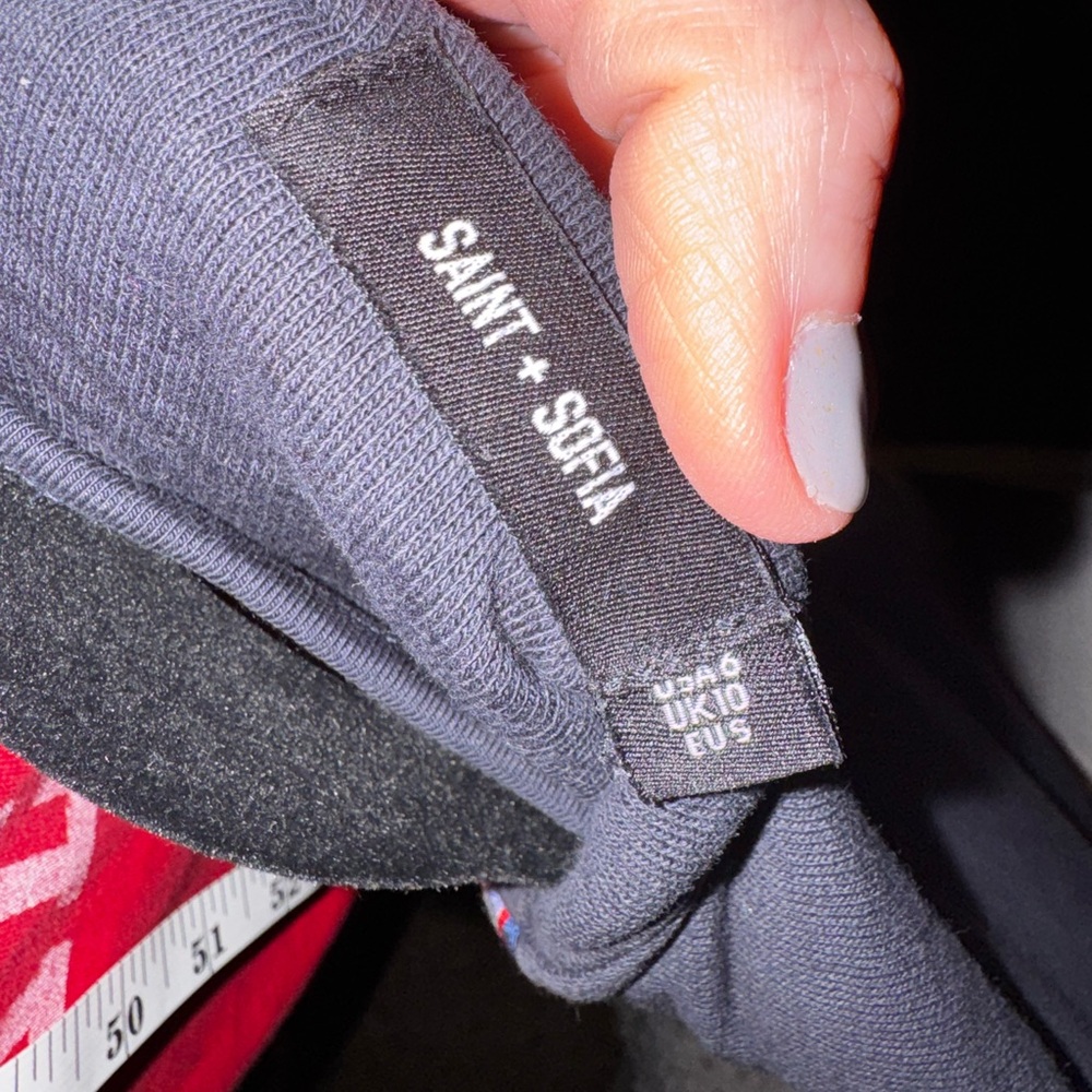 Saint + Sofia Elegant Black Moto Blazer - Picture 3 of 9